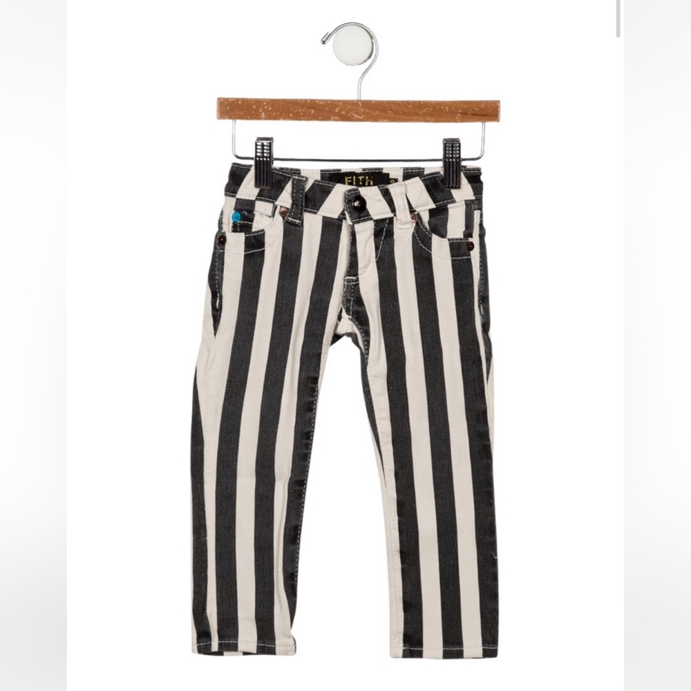Fith Striped Skinny Jeans, Size 4